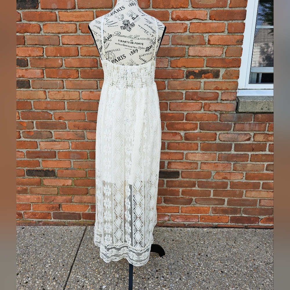 New Amellia Ivory Lace Bohemian Midi Swing Dress – Size S (M Fit) 🌿✨ - Picture 5 of 15